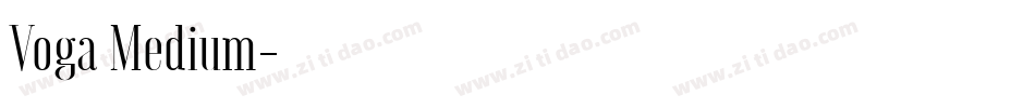 Voga Medium字体转换